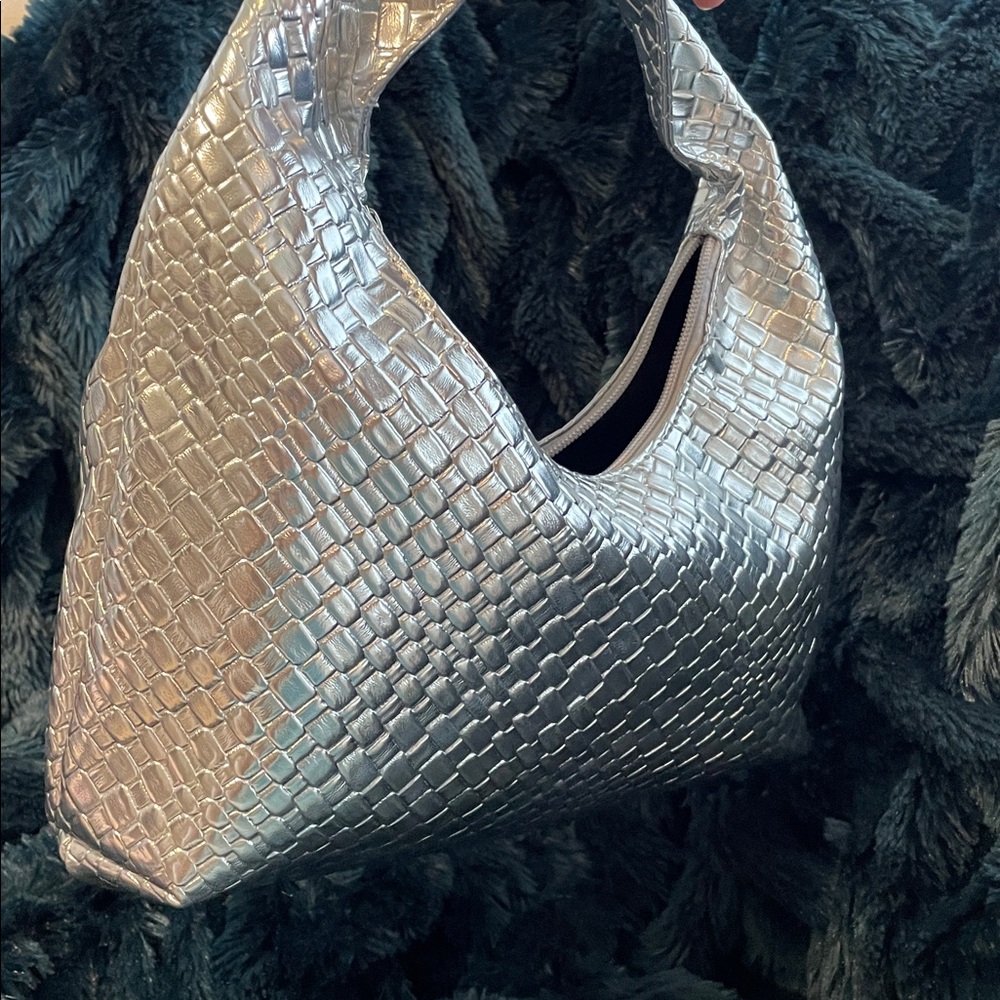 Metallic Textured Women's Bag
